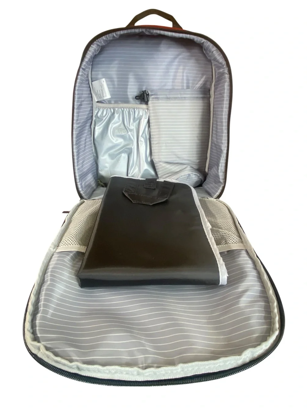 Fulton Bag Co Diaper Bag Backpack Removeable Change Pad Thermal Bottle Section